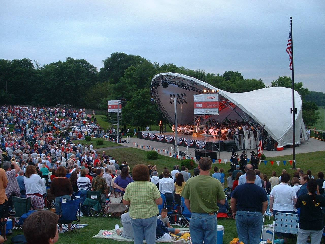 With the Indianapolis Symphony Orchestra at Conner Prairie